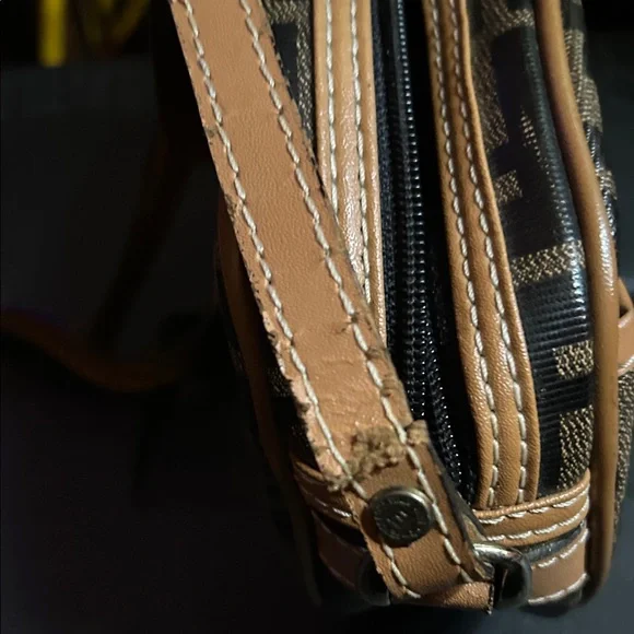 Fendi Brown Monogram Belt Bag with Tan Trim - Picture 6 of 6